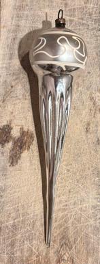 Vintage Kerstbal - Zilveren Druppel, Antiek en Kunst, Ophalen of Verzenden, Zilver