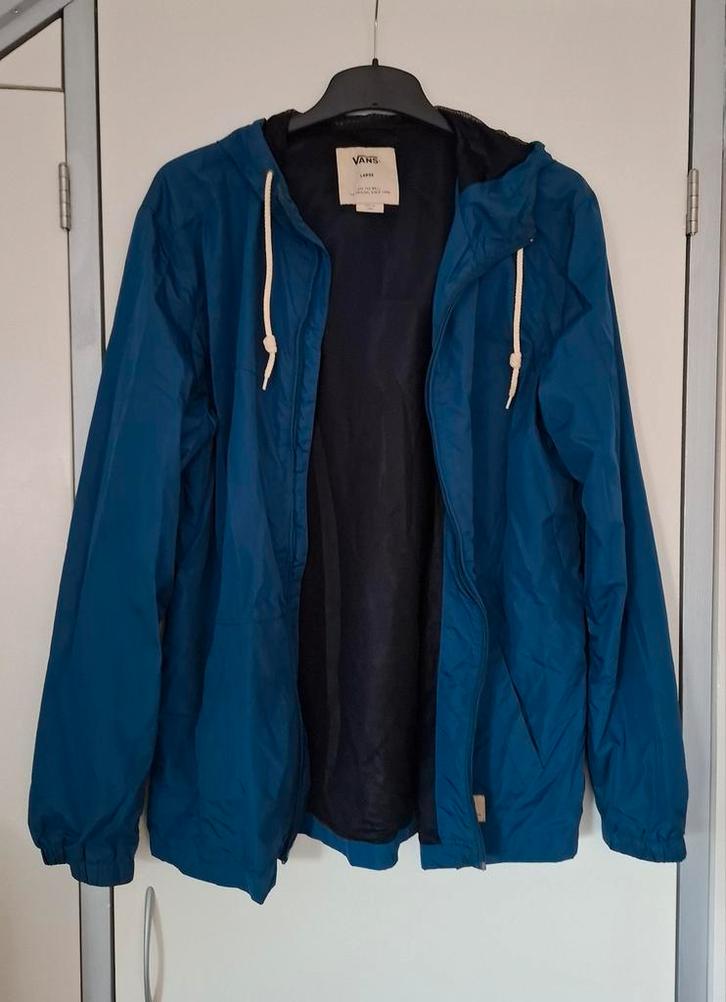 Vans Windjack - Stijlvol en Functioneel!, Kleding | Heren, Jassen | Zomer, Zo goed als nieuw, Maat 52/54 (L), Blauw, Ophalen of Verzenden