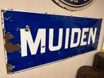Emaille bord Muiden, Verzamelen, Merken en Reclamevoorwerpen, Ophalen of Verzenden, Zo goed als nieuw, Reclamebord