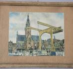 Prent van de Waagtoren en Schapenbrug in Alkmaar, Ophalen of Verzenden