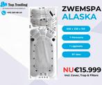 Aqualife Zwemspa Alaska - 7 persoons - 590x230cm - 67 jets, Ophalen, Nieuw, Trap