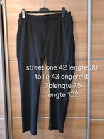 Street one broek maat 42 kan met 44 stretch zwart, Kleding | Dames, Broeken en Pantalons, Lang, Maat 42/44 (L), Ophalen of Verzenden