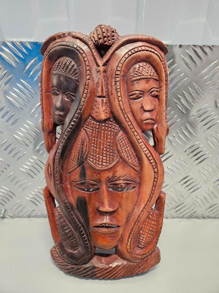 Prachtig Houten Snijwerk - Afrikaanse Kunst, Antiek en Kunst, Kunst | Niet-Westerse kunst, Ophalen of Verzenden