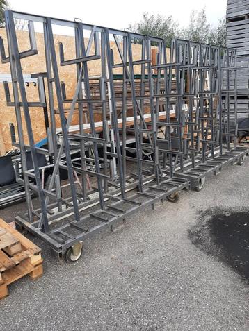 Metalen Transportkarren voor Buizen, Glas, Latten beschikbaar voor biedingen