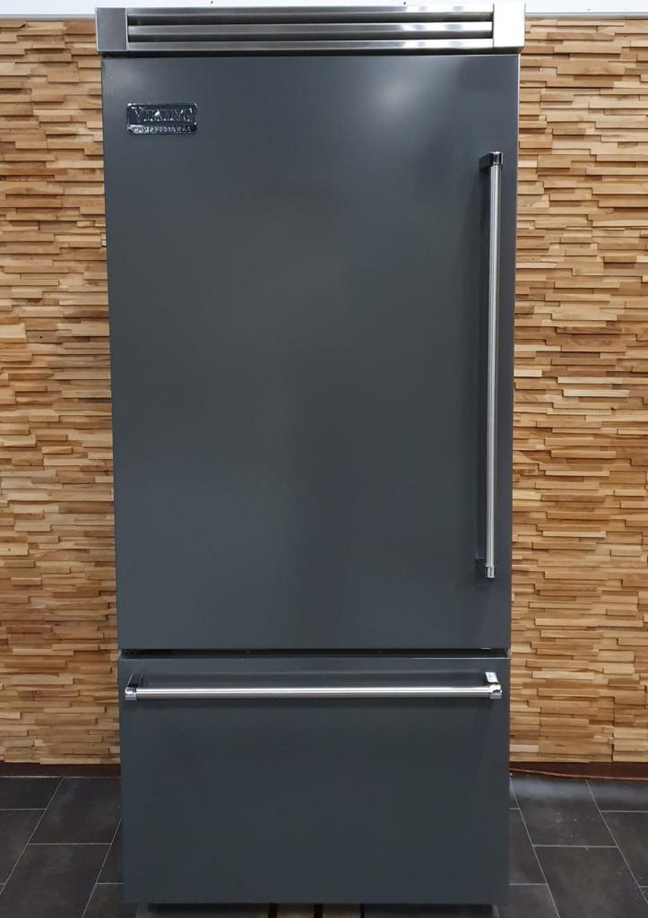 Luxe VIKING inbouw koelkast Antraciet / Damascus Grijs, Witgoed en Apparatuur, Koelkasten en IJskasten, Gebruikt, Met vriesvak