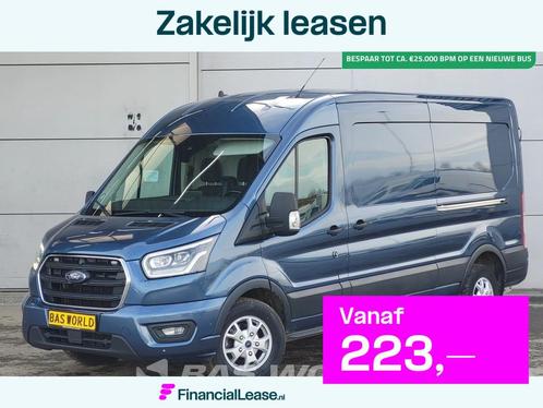Ford Transit 185pk Automaat L3H2 2x Schuifdeur Limited Editi, Auto's, Bestelauto's, Bedrijf, Lease, Financial lease, Achteruitrijcamera