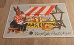 Paashaas met marktkraam paaseieren - Vrolijk Paschen, Verzenden, Gelopen