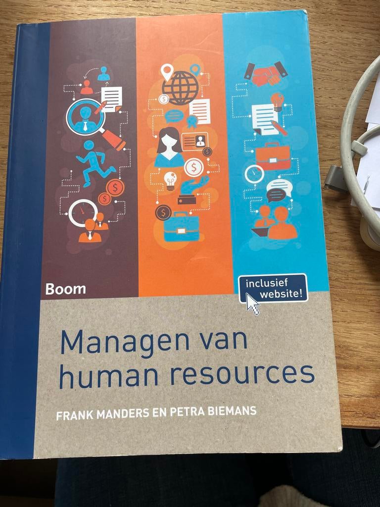 Managen van Human Resources - Boom, Boeken, Studieboeken en Cursussen, Ophalen of Verzenden, Zo goed als nieuw, HBO