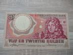 Prachtig- biljet 25 gulden Huygens, 1955, Postzegels en Munten, Ophalen of Verzenden, 25 gulden