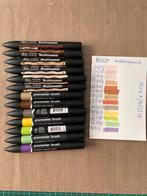 13 BRUSH promarkers van winsor & newton, Hobby en Vrije tijd, Tekenen, Ophalen of Verzenden, Zo goed als nieuw, Potlood of Stift