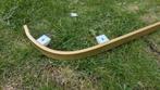 Goudkleurige gordijnrails 290cm met bocht aan uiteinde, Ophalen, Gebruikt, 200 cm of meer, Minder dan 100 cm