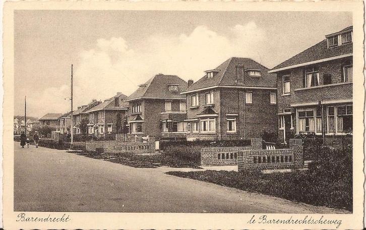Barendrecht Barendrechtscheweg 30er jaren, Verzamelen, Ansichtkaarten | Nederland, Ongelopen, Zuid-Holland, 1920 tot 1940, Ophalen of Verzenden