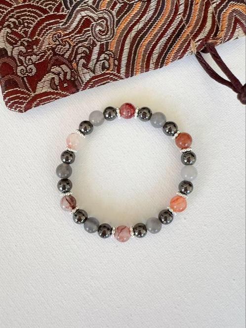 Minimalistische Kristal Armband met Zilverkleurig Detail, Sieraden, Tassen en Uiterlijk, Armbanden, Nieuw, Zilver, Overige kleuren