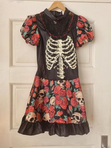Halloween skelet jurk maat XS beschikbaar voor biedingen