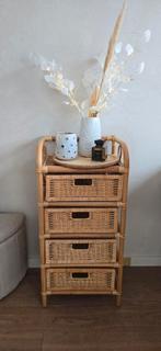 Bamboe kastjes, Huis en Inrichting, Kasten | Ladekasten, Ophalen, Minder dan 50 cm, 1 of 2 laden, Zo goed als nieuw