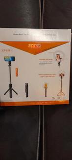 Selfie Stick met Ringlicht - XT-18S+, Ophalen of Verzenden, Nieuw, Lamp of Flitsset