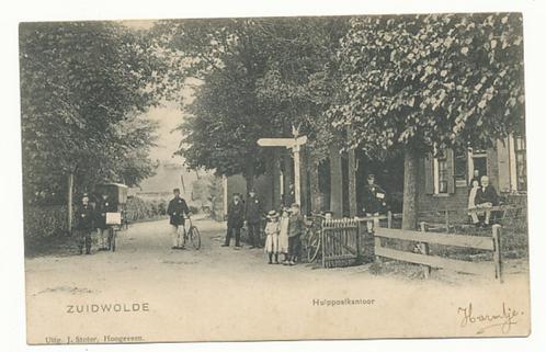 Zuidwolde   Hulppostkantoor, Verzamelen, Ansichtkaarten | Nederland, Gelopen, Drenthe, Voor 1920, Verzenden