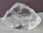 Mats Jonasson - sculptuur / paperweight - rendier - gesign., Antiek en Kunst, Ophalen of Verzenden
