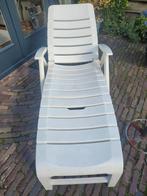 Opklapbare ligstoel - prima bed!, Tuin en Terras, Ligbedden, Ophalen of Verzenden, Gebruikt, Kunststof, Inklapbaar