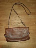 Zeer mooie Cowboysbag clutch bag bruin schouder tas leder, Gebruikt, Ophalen of Verzenden, Bruin, Leer