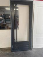 Te koop buiten deur met kozijn,hardhout,drie punt sluiting, 80 tot 100 cm, Ophalen of Verzenden, 200 tot 215 cm, Buitendeur