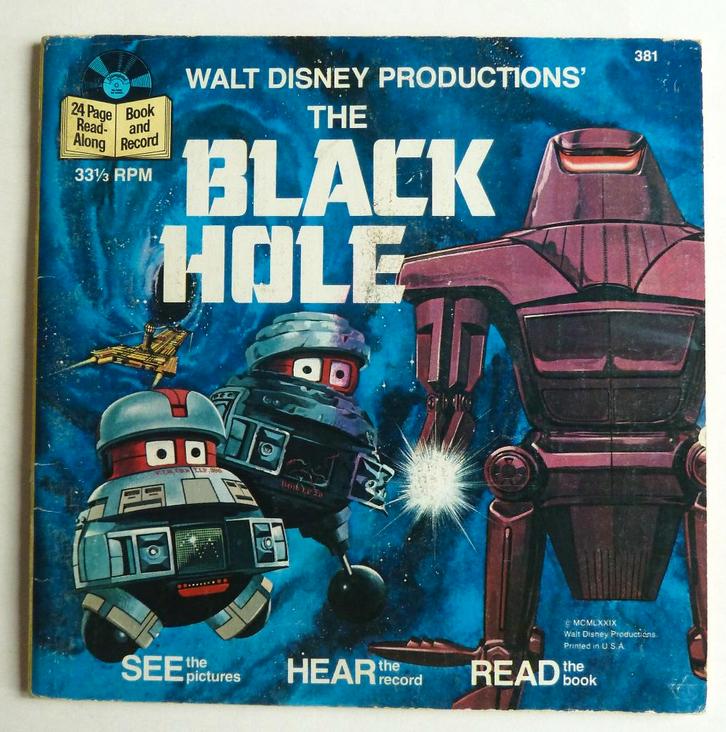 The Black Hole Book and Record Disneyland RPM Long Playing, Verzamelen, Disney, Gebruikt, Beeldje of Figuurtje, Overige figuren