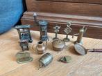 Antiek koper messing miniaturen poppenhuis, Ophalen of Verzenden, Gebruikt, Poppenhuis