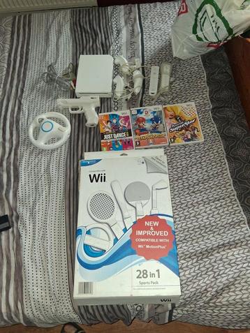 Wii met veel accessoires  beschikbaar voor biedingen