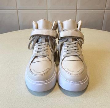 Nieuwe Shoeby leren beige hoge sneakers maat 38 beschikbaar voor biedingen