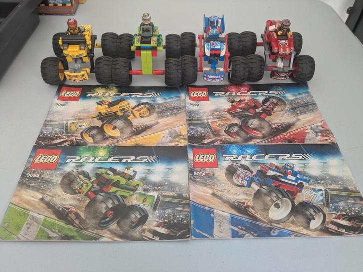 Lego Racers Monster Truck Set 9092 9093 9094 9095, Kinderen en Baby's, Speelgoed | Duplo en Lego, Gebruikt, Lego, Complete set