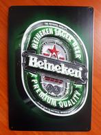 Heineken 20x30 cm Reclamebord, Verzamelen, Biermerken, Nieuw, Reclamebord, Plaat of Schild, Heineken, Verzenden