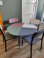 Kinderstoeltje (4 stuks) met tafeltje, Ophalen of Verzenden, Zo goed als nieuw, Tafel(s) en Stoel(en)