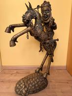Arabisch koperen paard met krijger, Antiek en Kunst, Antiek | Koper en Brons, Ophalen