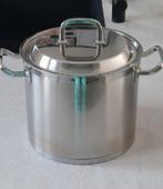 Grote 8 liter RVS kookpan met deksel, Huis en Inrichting, Keuken | Potten en Pannen, Ophalen, Gebruikt, Rvs, Kookpan of Snelkookpan