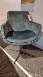6x eetkamerstoel Annabel in stof vintage velvet petrol, Huis en Inrichting, Stoelen, Ophalen, Blauw, Nieuw, Stof