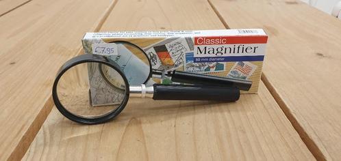 Classic magnifier 50mm diameter - loep / vergrootglas NIEUW, Hobby en Vrije tijd, Vergrootglazen, Loepen en Loeplampen, Nieuw