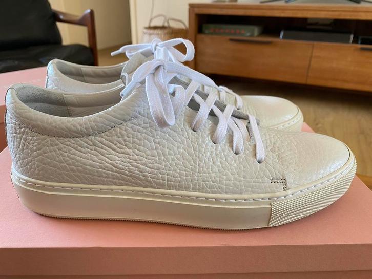 Nieuwstaat Acne Studios Adrian Grain White Sneakers Patta 39, Kleding | Heren, Schoenen, Zo goed als nieuw, Wit, Ophalen of Verzenden