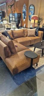Hoekbank Remy lederlook incl 5 jaar Just enjoy, 250 tot 300 cm, Hoekbank, Nieuw, 150 cm of meer