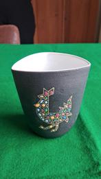 Vintage Goedewaagen Gouda 'Capri' Vaasje - Haan & Vis -1955?, Gebruikt, Rond, Ophalen of Verzenden, Aardewerk