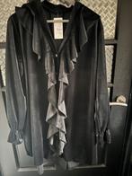Nieuwe zwarte en groene velvet roezel blouses tm. 54, Kleding | Dames, Grote Maten, Ophalen of Verzenden, Nieuw, Zwart, Blouse of Tuniek