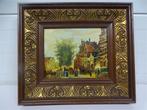 A6233. Schilderij Reproductie Oudezijds Voorburgwal Cornelis, Antiek en Kunst, Ophalen of Verzenden