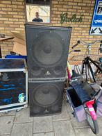 Behringer bass boxen,  met gebruiksporen, zie foto's, Ophalen, Gebruikt, Minder dan 500 watt