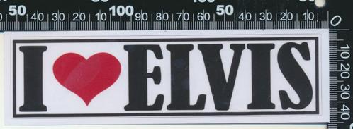 Sticker: Elvis Presley - I love (2), Verzamelen, Stickers, Zo goed als nieuw, Bedrijf of Vereniging, Ophalen of Verzenden