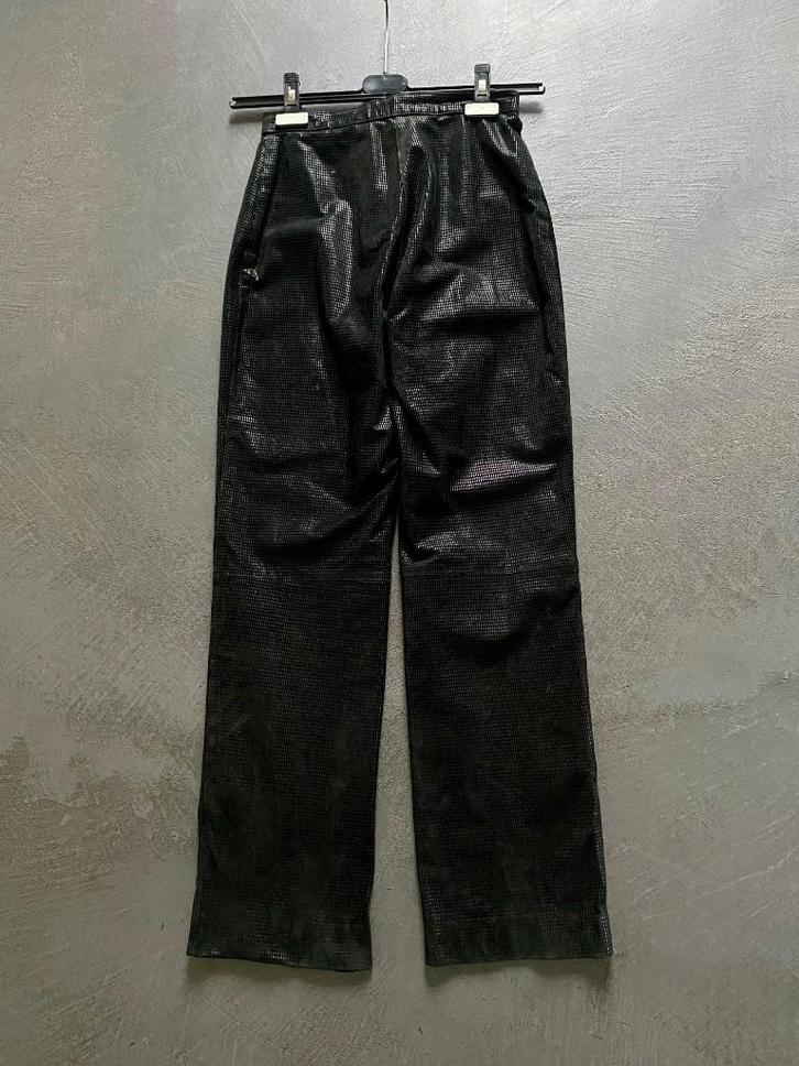 J507 Zware leren broek motorbroek mt. 40=M dames leer leder, Motoren, Kleding | Motorkleding, Broek | leer, Dames, Tweedehands