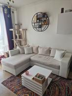 Hoekbank met chaise longue, Ophalen, Stof, 250 tot 300 cm, Gebruikt