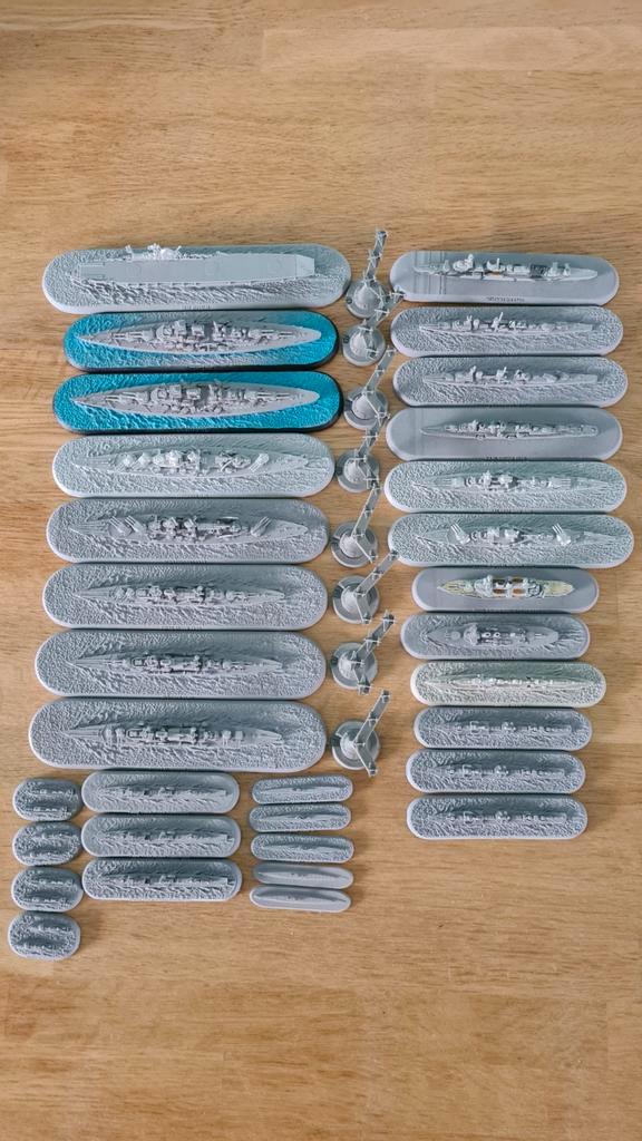 Victory at Sea Kriegsmarine Vloot - Geprimed, Hobby en Vrije tijd, Modelbouw | Auto's en Voertuigen, Gebruikt, Overige typen, 1:50 of kleiner