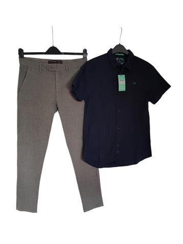Prachtig SCOTCH & SODA zomer overhemd navy maat S.   beschikbaar voor biedingen