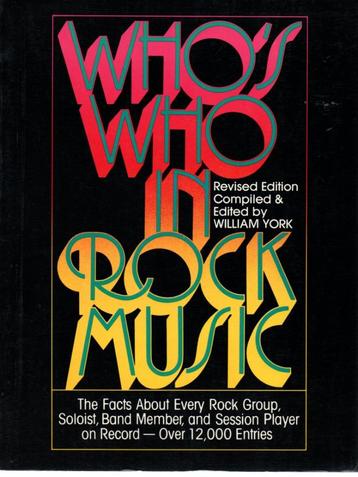 Who's who in rock music revised edition by William York