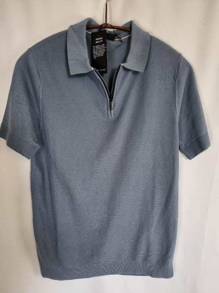 Heren polo poloshirt merk Saint Steve mt M Nieuw, Kleding | Heren, Polo's, Nieuw, Maat 48/50 (M), Blauw, Verzenden