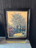 Schilderij met boom in zwarte lijst, Ophalen